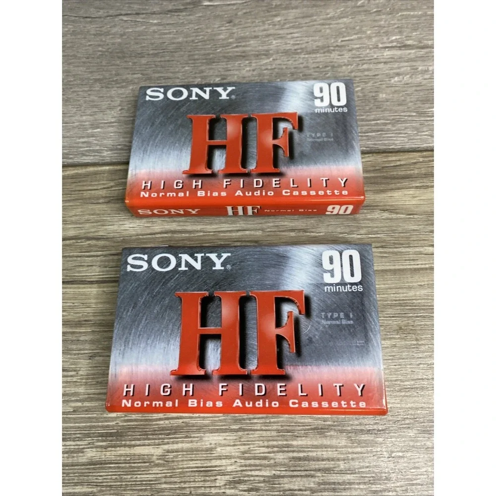 Sony HF 90 Minute‎ Blank Audio Cassette Tapes Qty High Fidelity Sealed